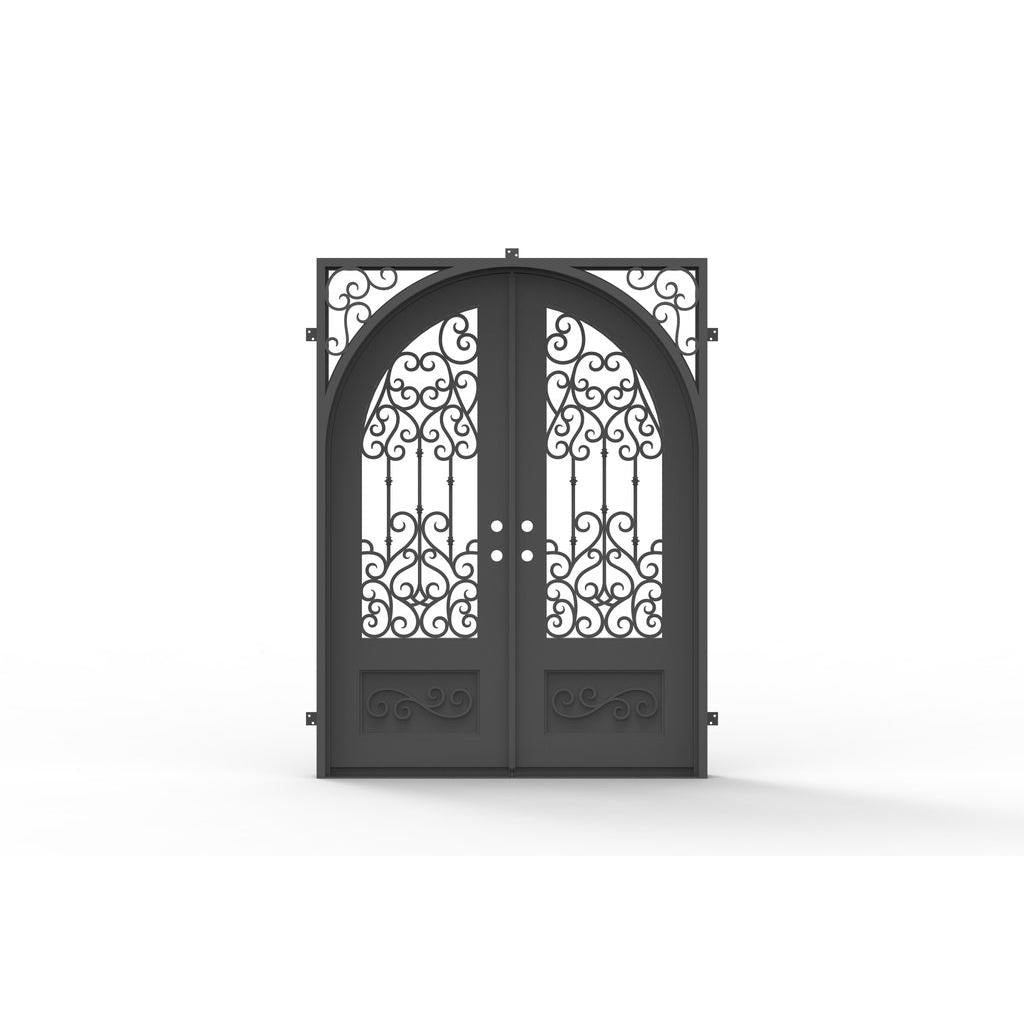 Pre-Order: Tignes Double | Wrought Iron Door (Ships 16-18 Weeks)