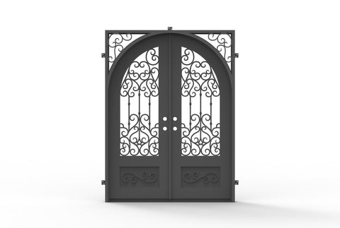 Pre-Order: Tignes Double | Wrought Iron Door (Ships 16-18 Weeks)