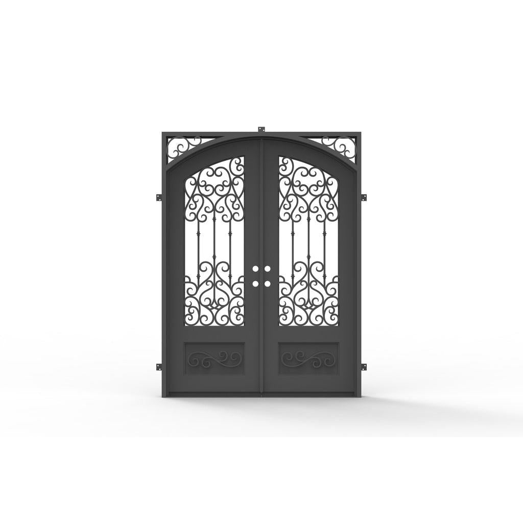Pre-Order: Tignes Double | Wrought Iron Door (Ships 16-18 Weeks)