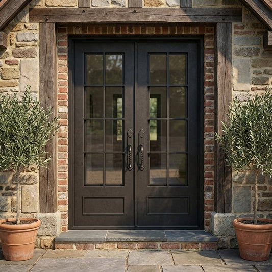 Seattle Double (Cold Weather + Thermal Break) | Wrought Iron Doors