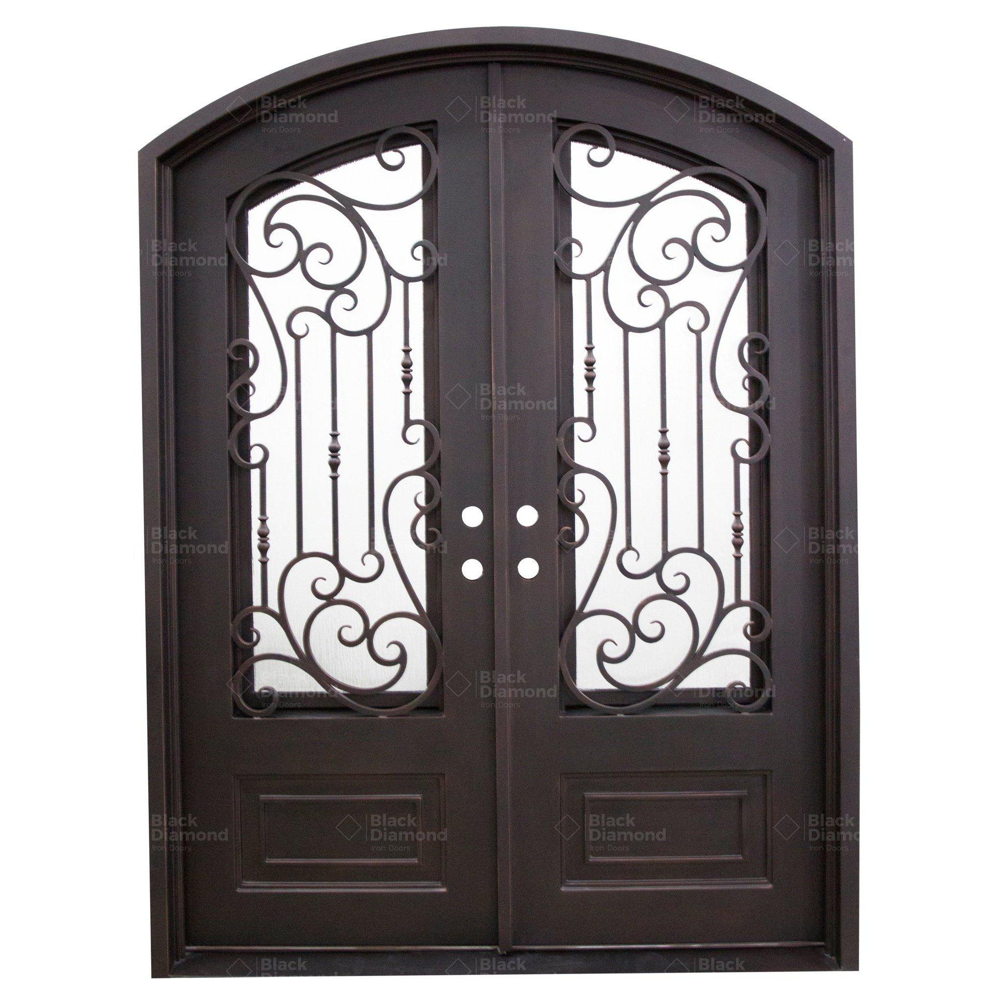 Pre-Order Snowmass-Wrought Iron Doors-Black Diamond Iron Doors