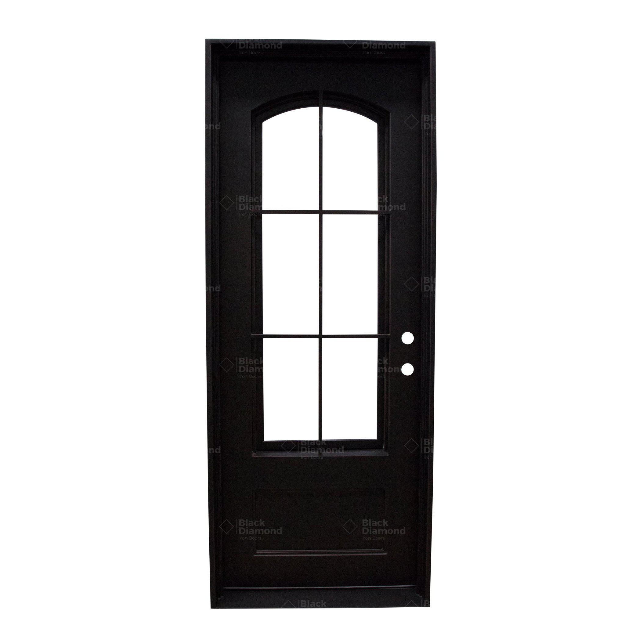 Pre-Order Stowe-Wrought Iron Doors-Black Diamond Iron Doors