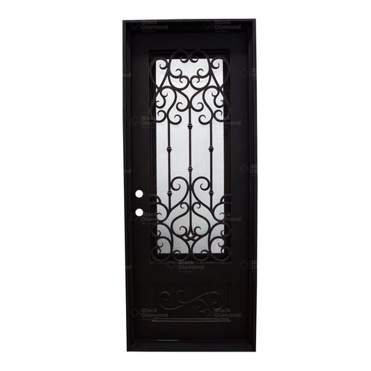 Pre-Order Tignes-Wrought Iron Doors-Black Diamond Iron Doors