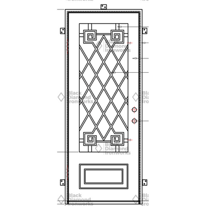 Pre-Order Crested Butte-Wrought Iron Doors-Black Diamond Iron Doors