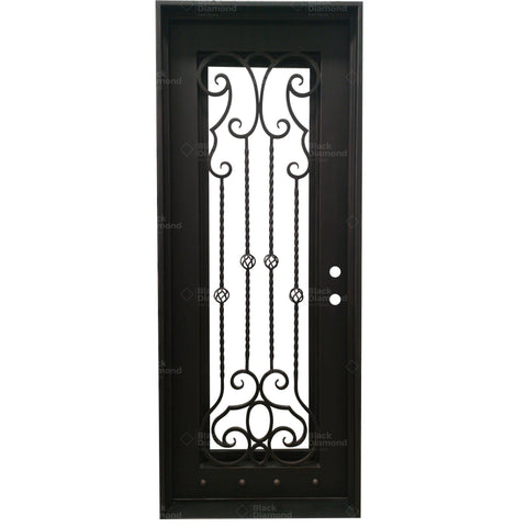 Pre-Order Kitzbuhel-Wrought Iron Doors-Black Diamond Iron Doors