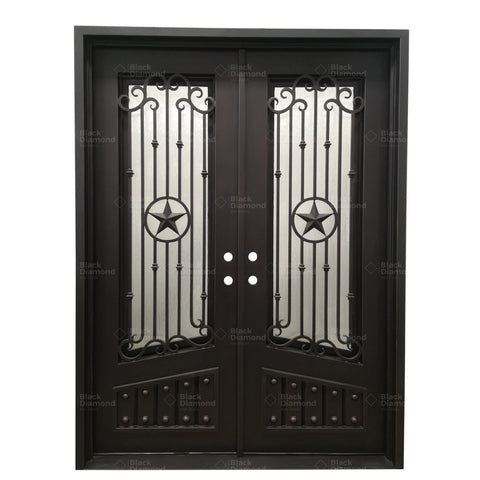 Pre-Order Taos-Wrought Iron Doors-Black Diamond Iron Doors