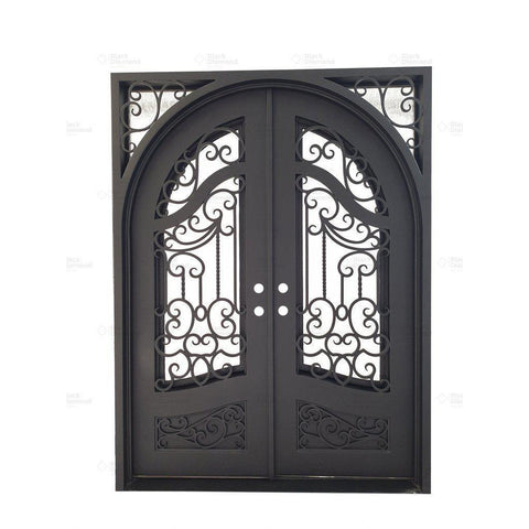 Aspen 2 - Square-Arch-Iron Doors-Black Diamond Iron Doors