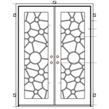 Pre-Order Austin-Wrought Iron Doors-Black Diamond Iron Doors