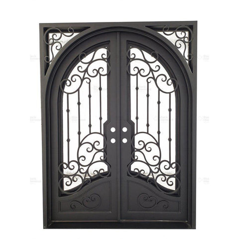 Dallas - Square-Arch (Arriving 6/1/23)-Wrought Iron Doors-Black Diamond Iron Doors