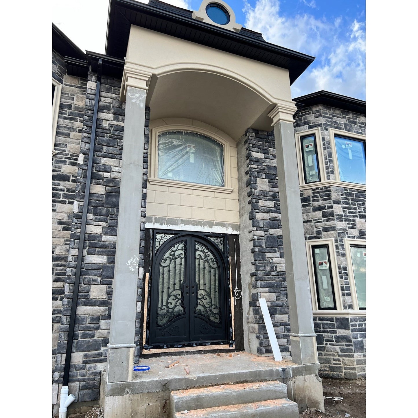 Dallas - Square-Arch | Wrought Iron Door