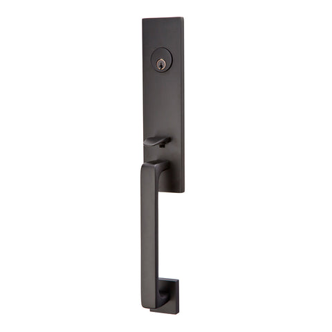 Emtek - Contemporary - Davos-Handles & Locks-Black Diamond Iron Doors