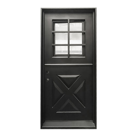 Pre-Order Angela Single (Dutch Door)-Steel Dutch Doors-Black Diamond Iron Doors