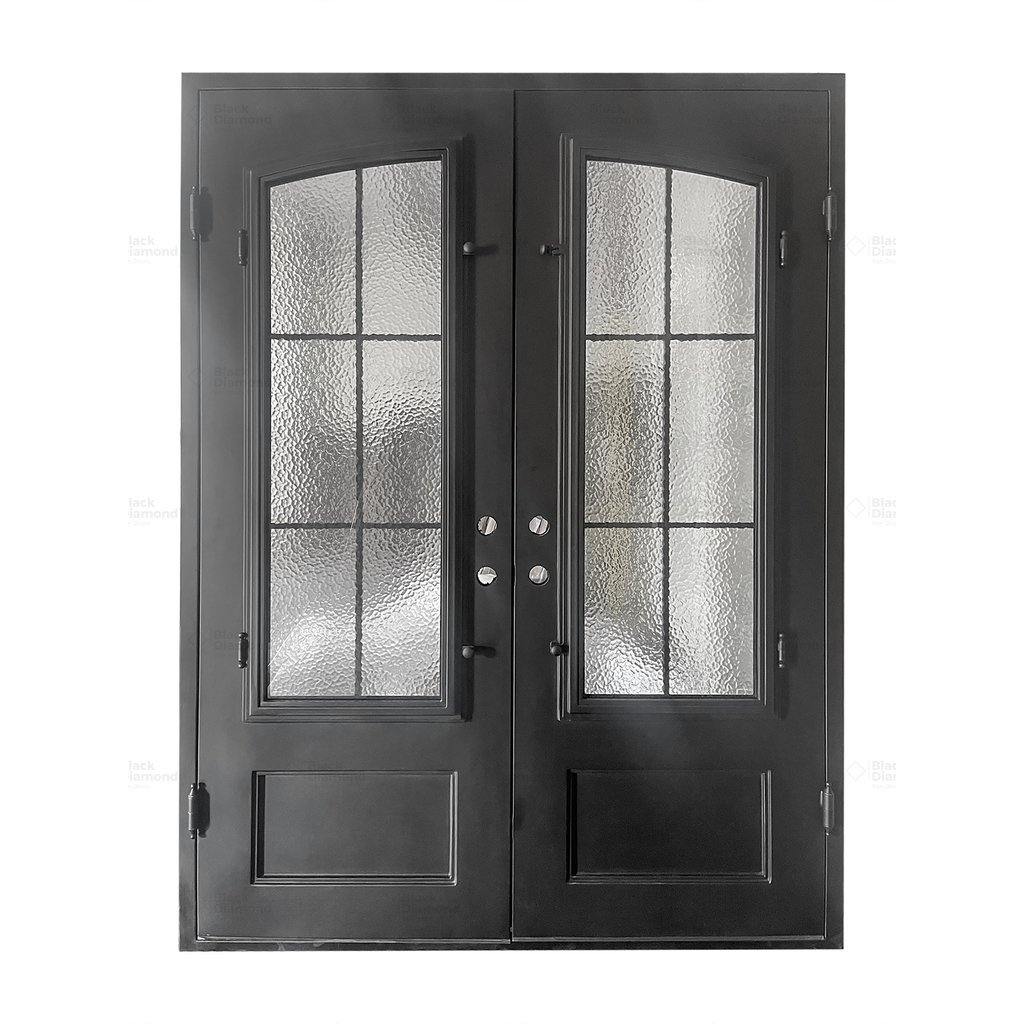 Telluride Double-Wrought Iron Doors-Black Diamond Iron Doors