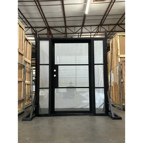 Big Size Low Profile Steel French Door with Sidelites Made in China - China  Black French Doors, French Steel Door