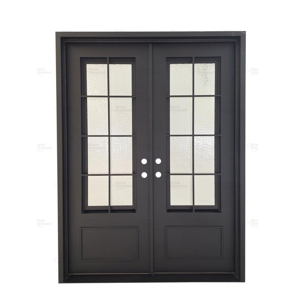 Pre-Order Seattle Double-Wrought Iron Doors-Black Diamond Iron Doors