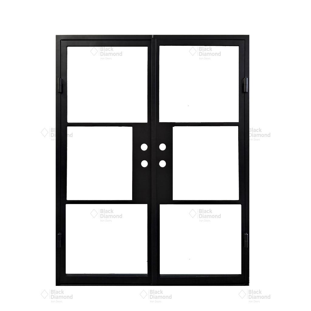Light 3 - Double | Steel French Doors
