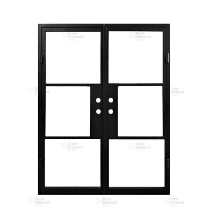 Light 3 - Double | Steel French Doors
