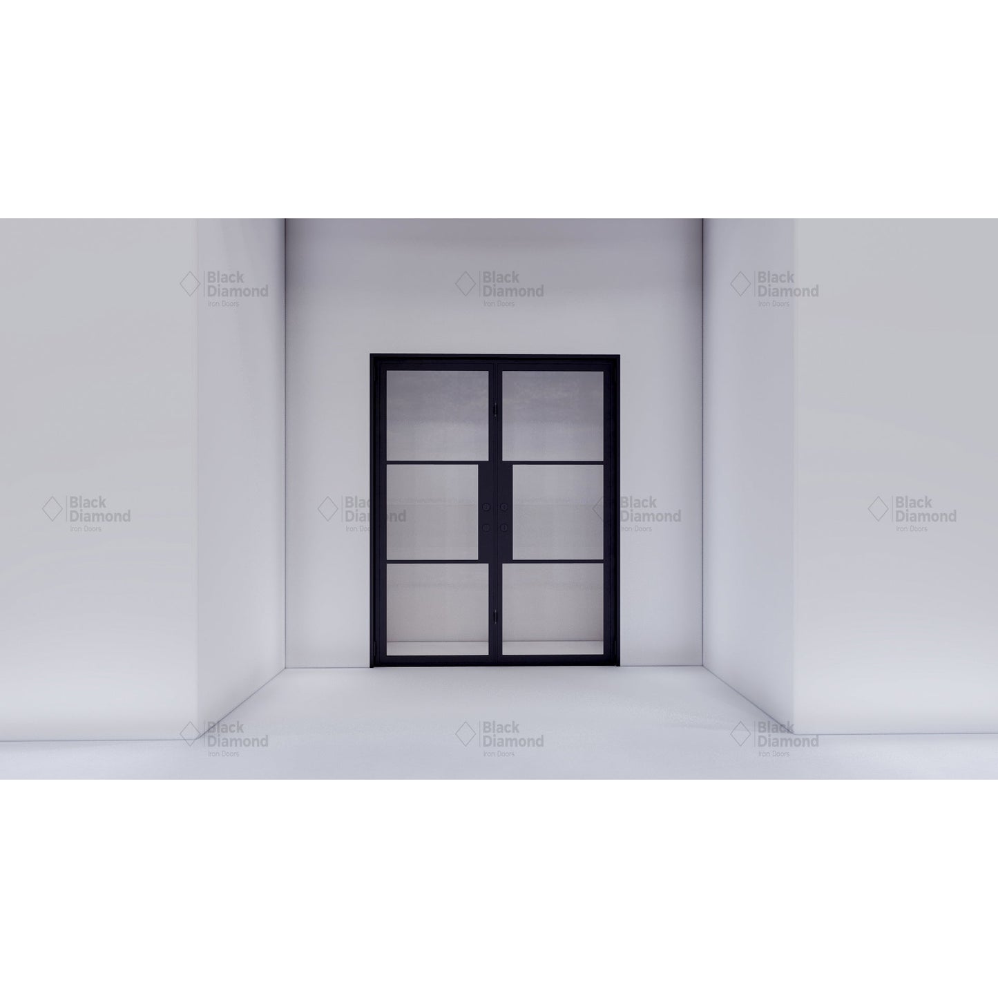 Light 3 - Double | Steel French Doors
