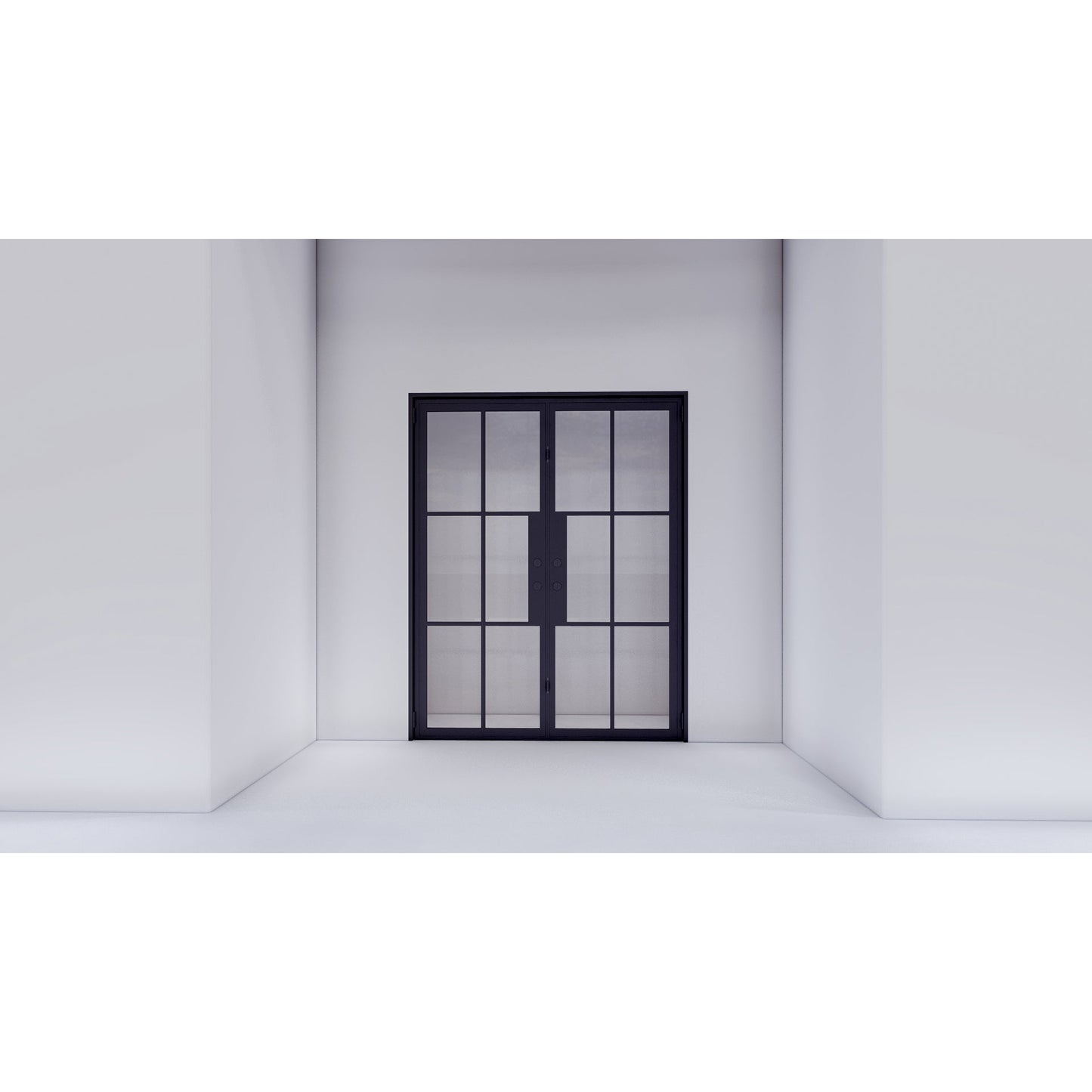 Light 6 - Double | Steel French Doors