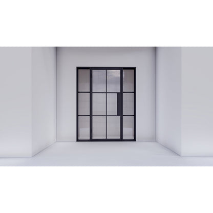 Light 6 - Single + Sidelights | Steel French Doors