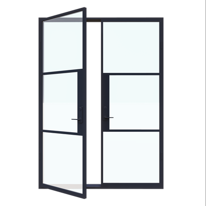 Light 3 - Double | Steel French Doors