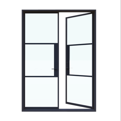 Light 3 - Double | Steel French Doors