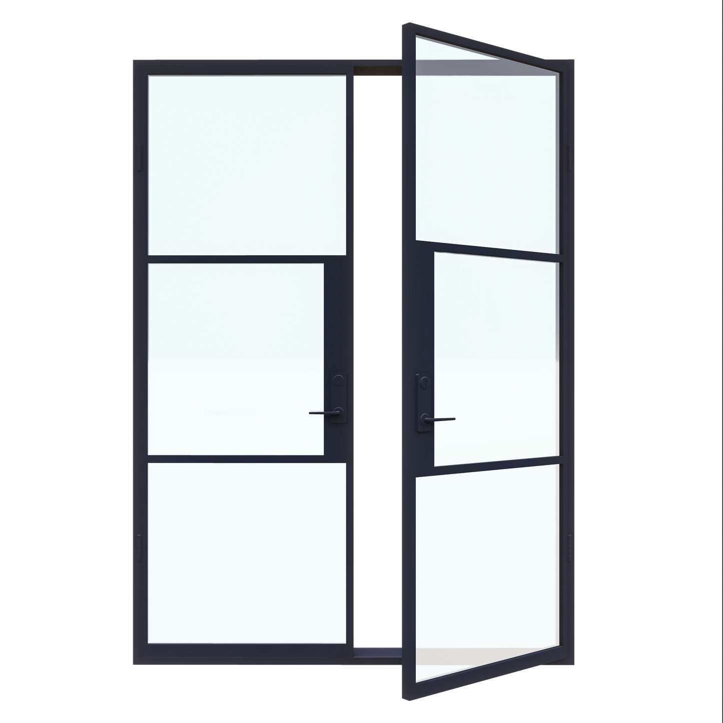 Light 3 - Double | Steel French Doors
