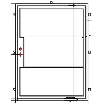 Pre-Order Light 3 (Pivot)-Pivot Doors-Black Diamond Iron Doors