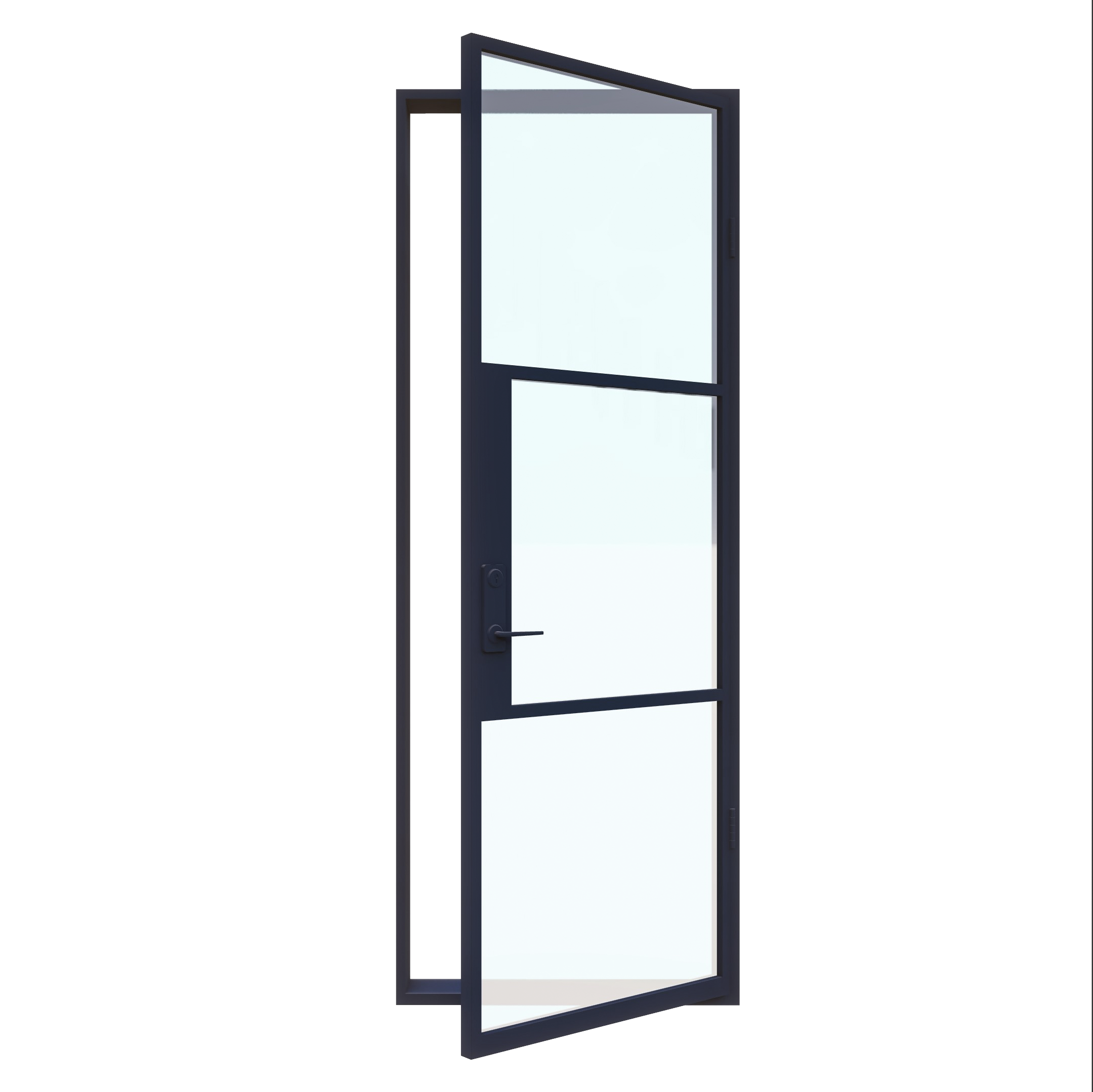 Light 3 Single | Steel French Doors
