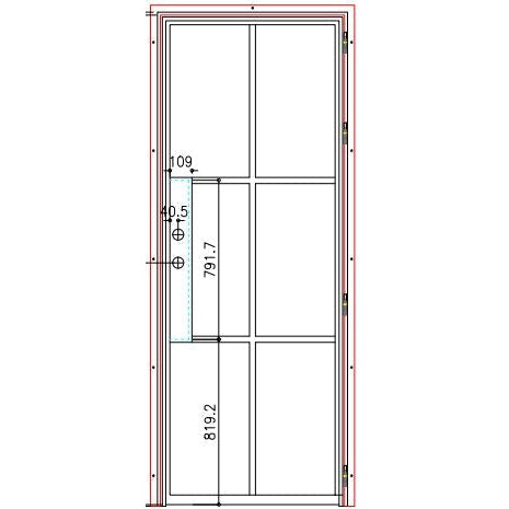Pre-Order Light 6S Interior Single (No Threshold) (Cold Rolled Steel)-Slim Cold Rolled Steel Doors-Black Diamond Iron Doors