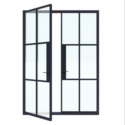 Light 6 - Double | Steel French Doors
