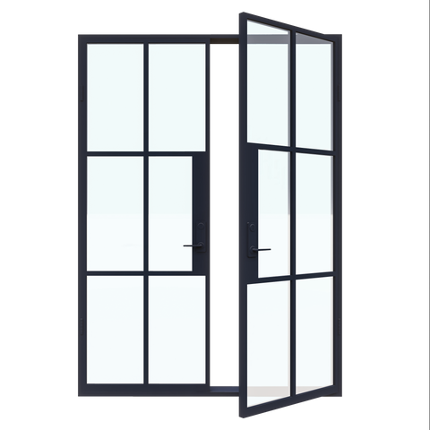 Light 6 - Double | Steel French Doors