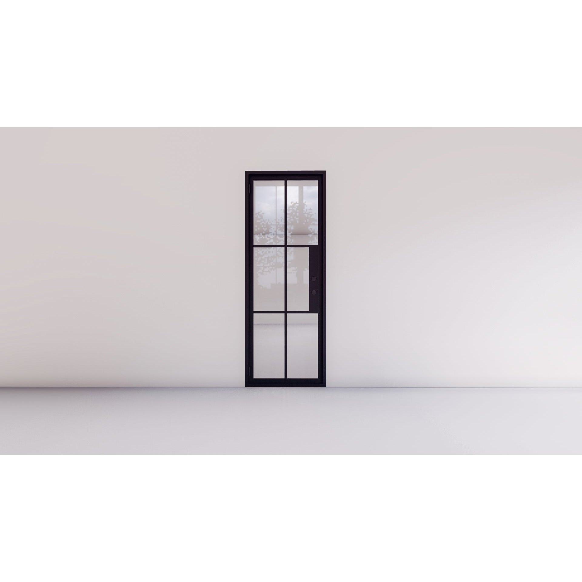 Light 6 - Single-Steel French Doors-Black Diamond Iron Doors