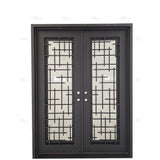 Pre-Order Milan Double (Thermally Broken)-Thermally Broken Doors-Black Diamond Iron Doors