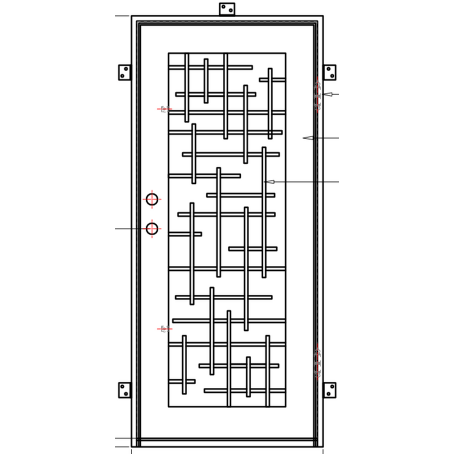 Pre-Order Milan Single (Thermally Broken)-Thermally Broken Doors-Black Diamond Iron Doors