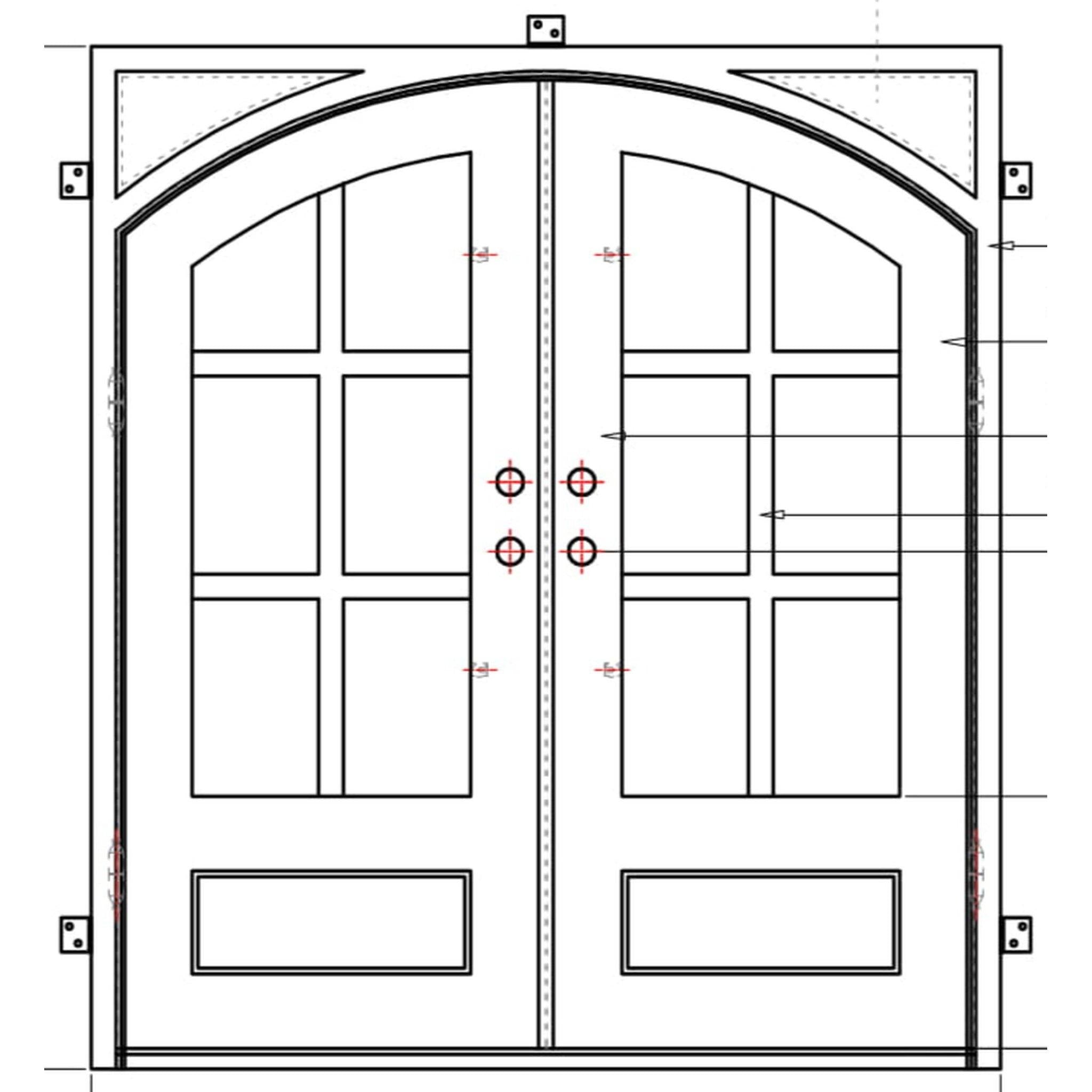 Pre-Order New York-Wrought Iron Doors-Black Diamond Iron Doors