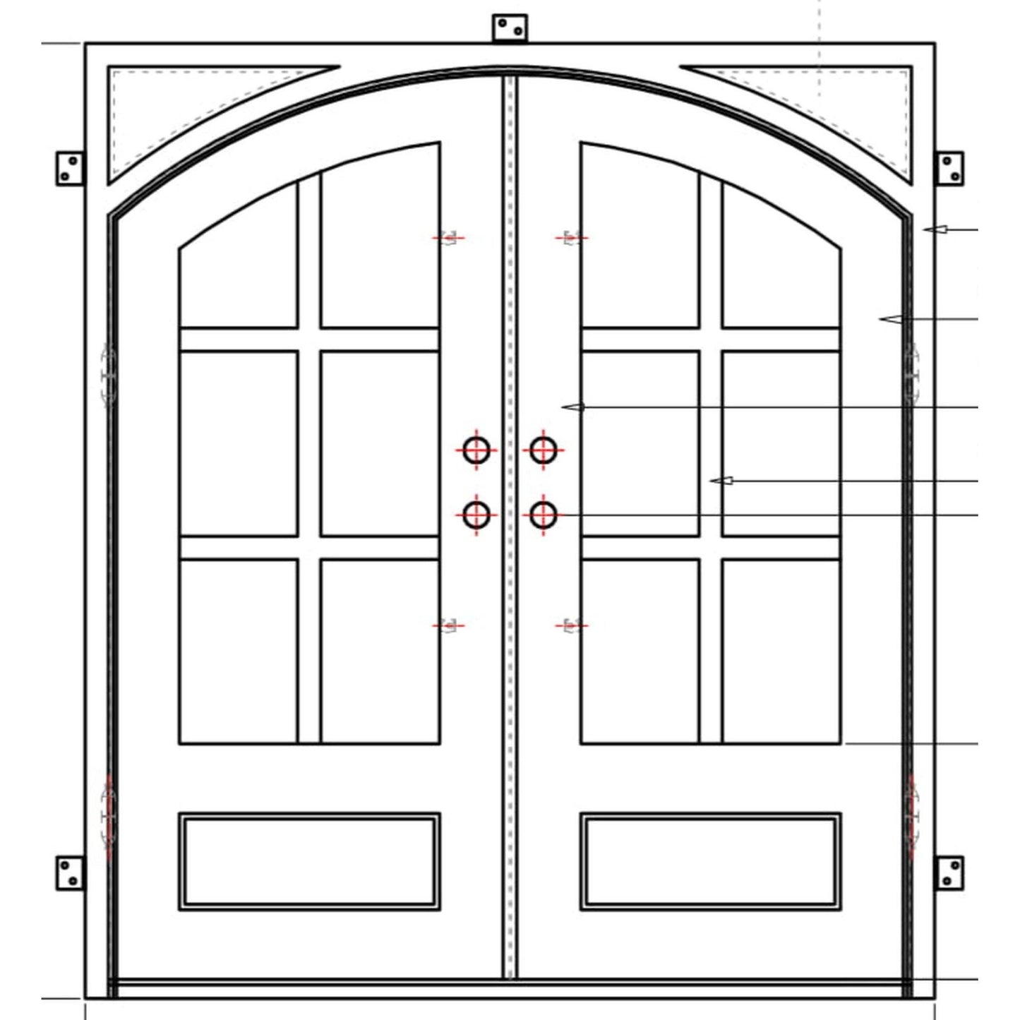 Pre-Order New York-Wrought Iron Doors-Black Diamond Iron Doors