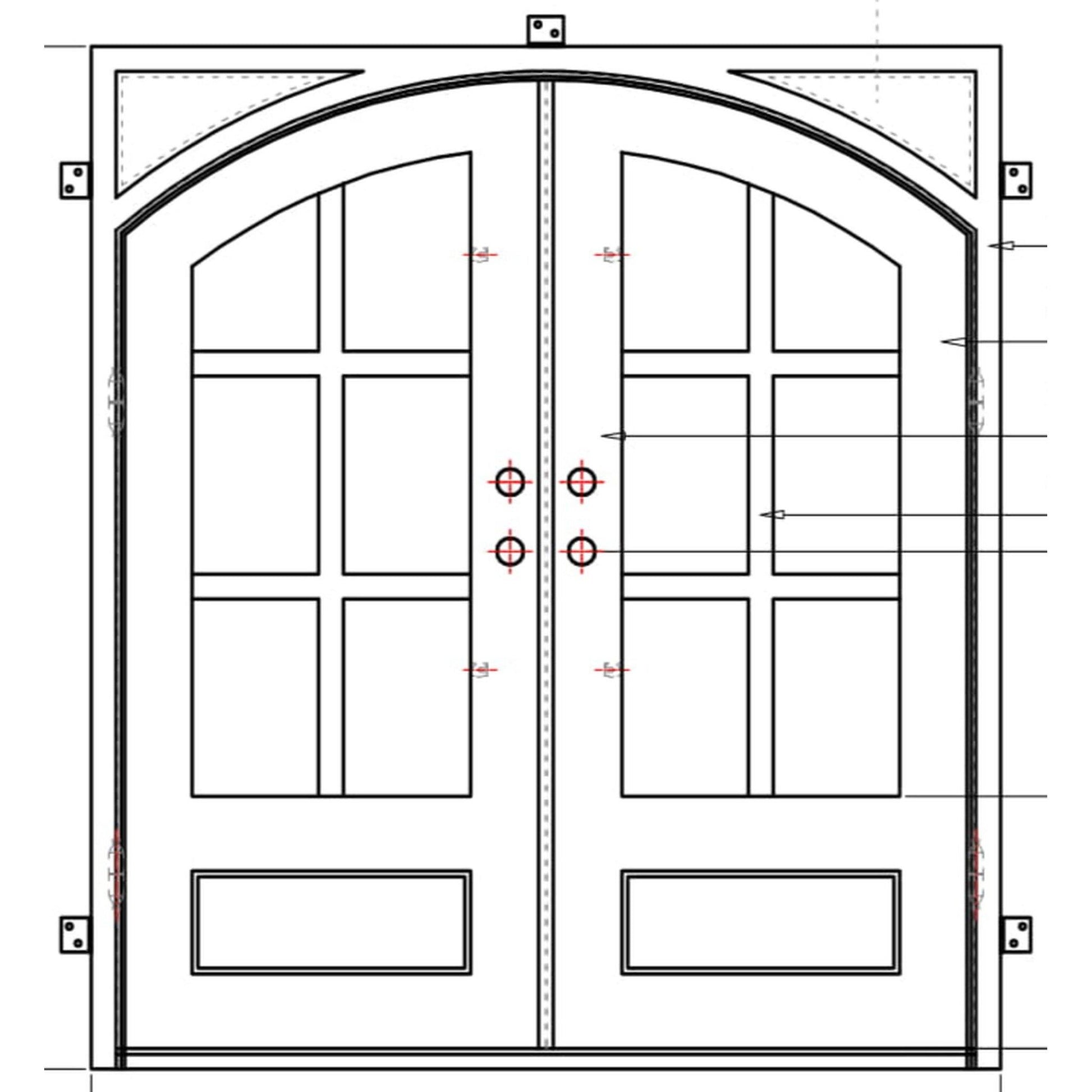Pre-Order New York-Wrought Iron Doors-Black Diamond Iron Doors
