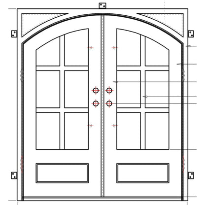 Pre-Order New York-Wrought Iron Doors-Black Diamond Iron Doors