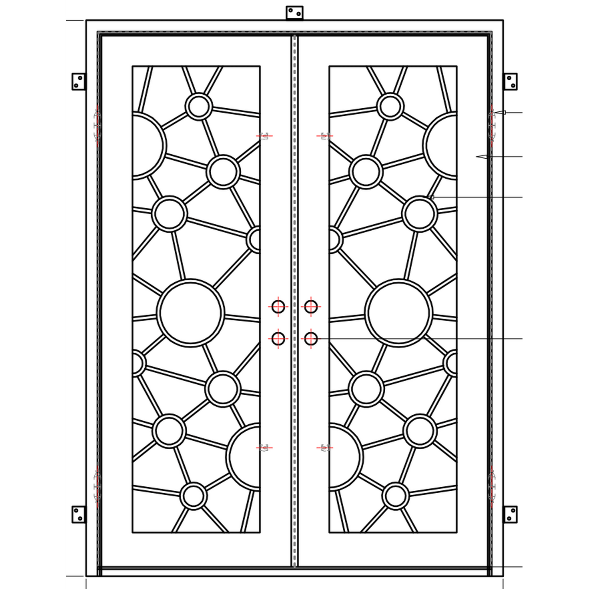 Pre-Order: Austin | Wrought Iron Door (Ships 16-18 Weeks)