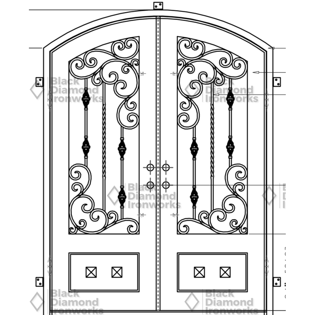 Pre-Order: Big Sky | Wrought Iron Door (Ships 16-18 Weeks)