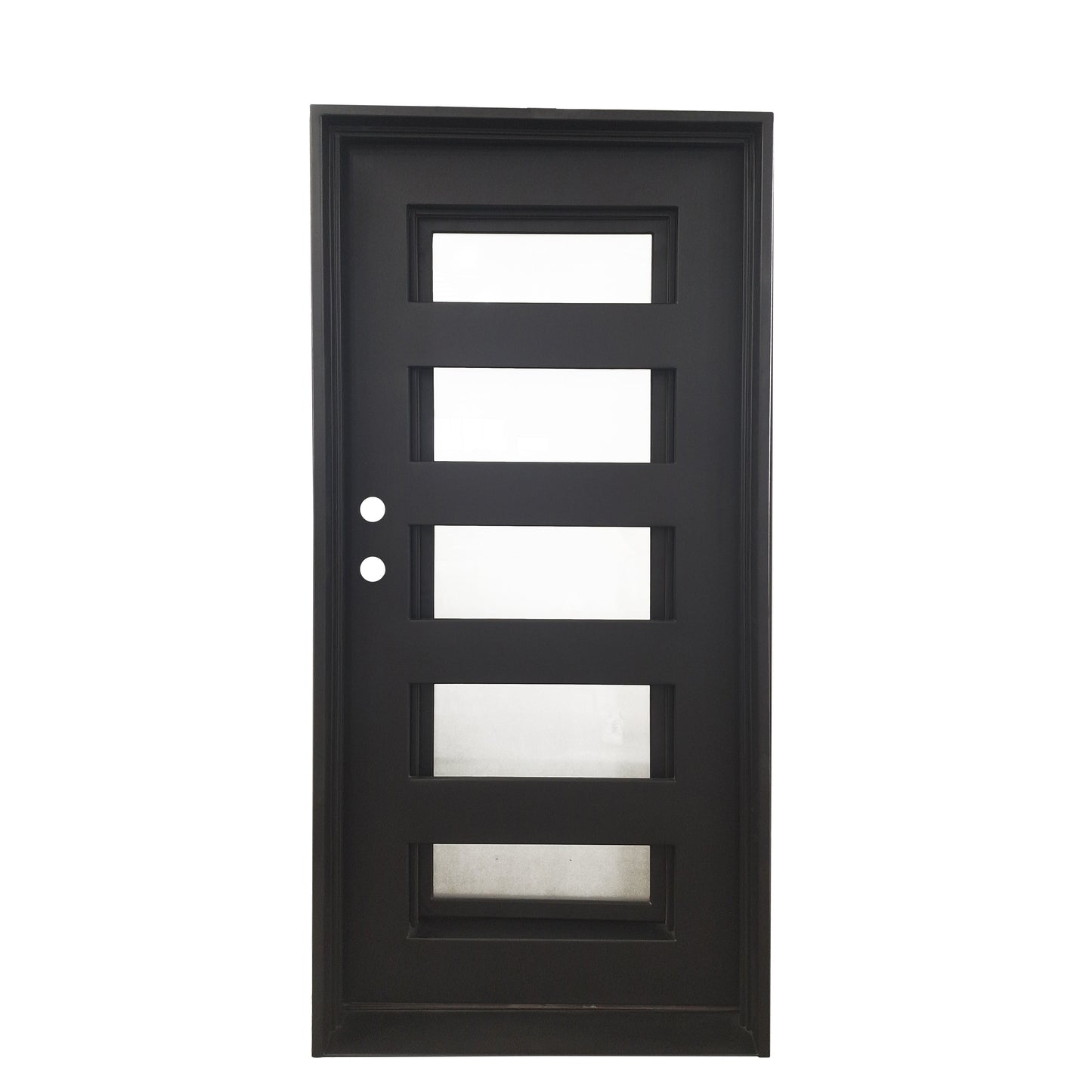 Pre-Order: Chicago 5 Single (Cold Weather + Thermal Break) | Wrought Iron Door (Ships 16-18 Weeks)