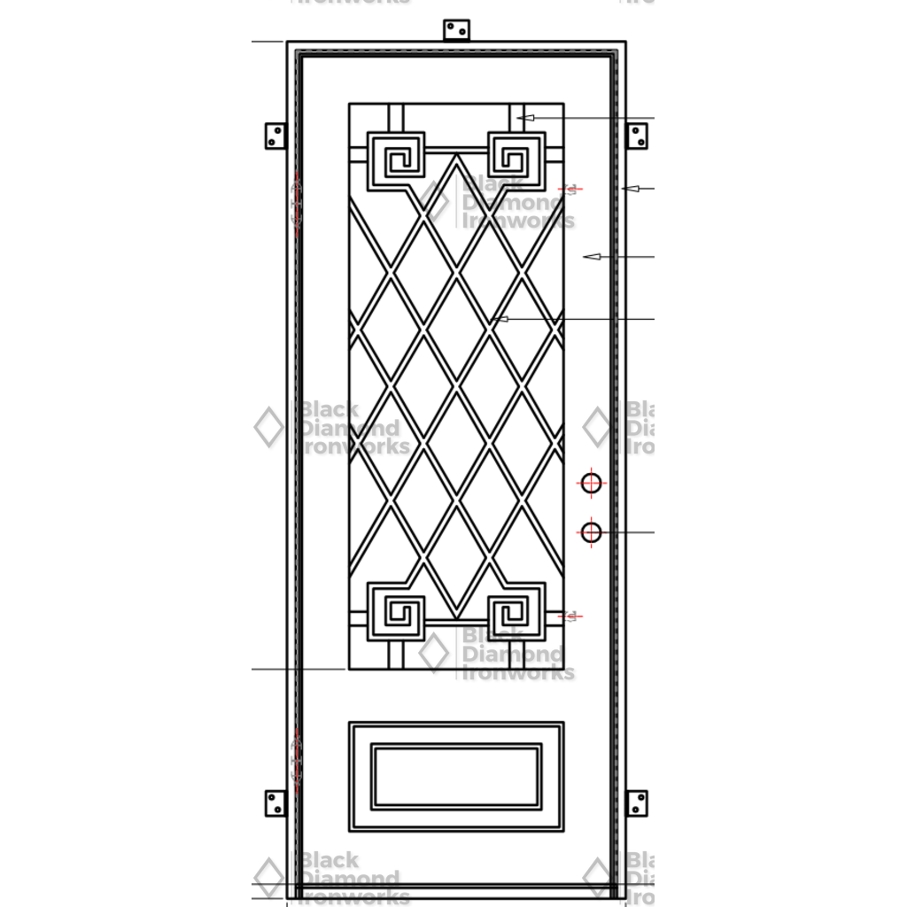 Pre-Order: Crested Butte | Wrought Iron Door (Ships 16-18 Weeks)