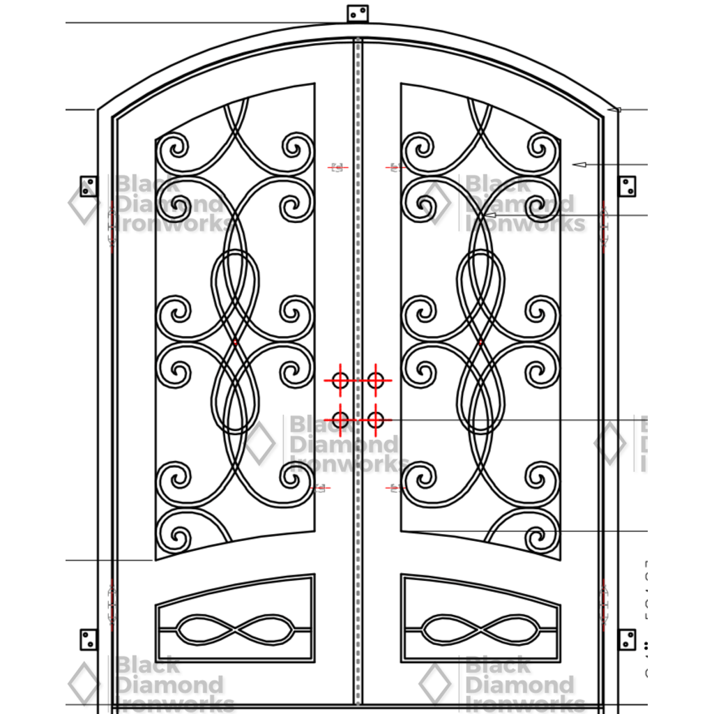 Pre-Order: Jackson Hole | Wrought Iron Door (Ships 16-18 Weeks)