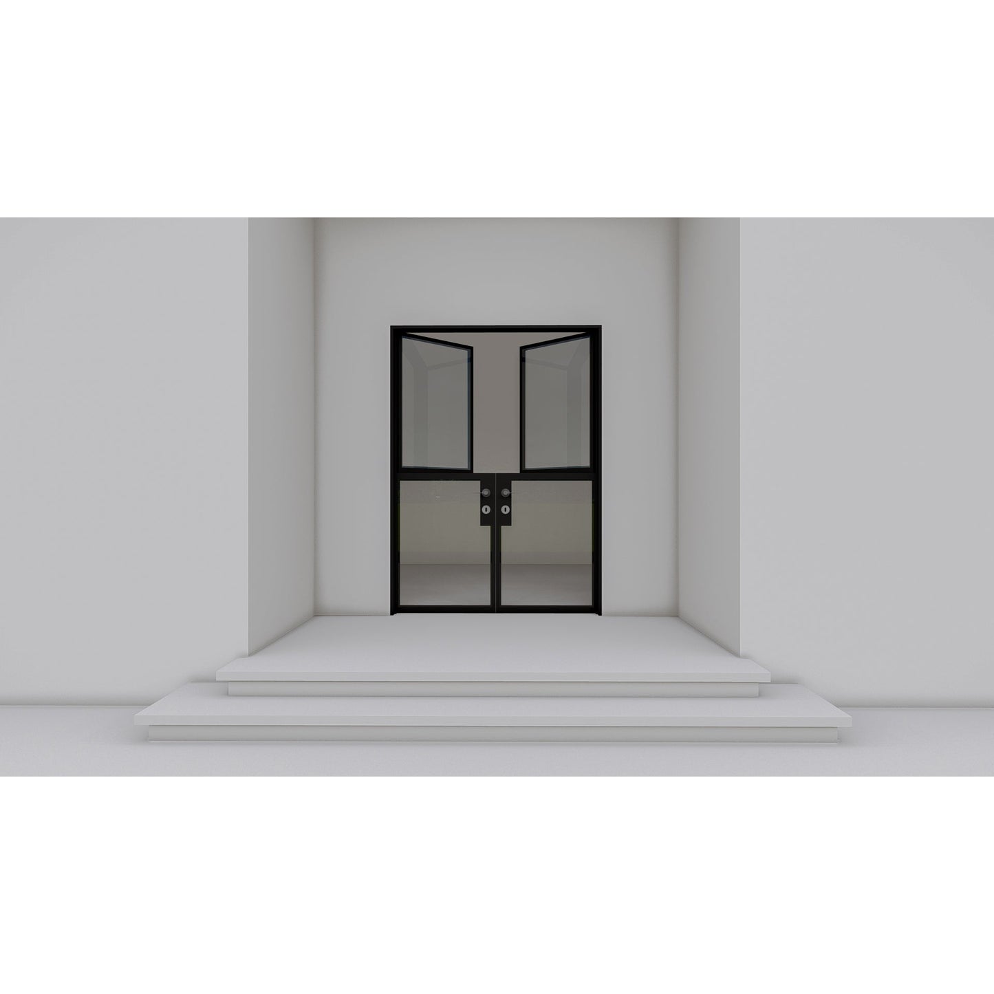 Pre-Order: Light 2 - Double - Dutch | Steel French Doors (Ships 16-18 Weeks)