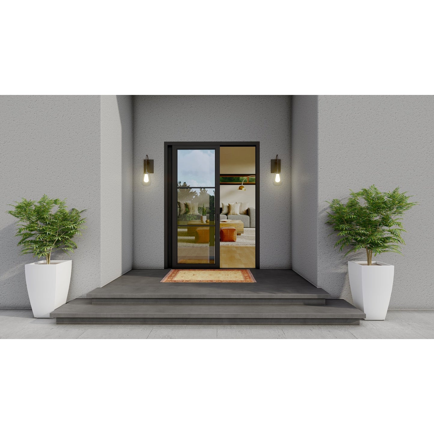 Pre-Order: Light 3 - 2 Panel (Ships 16-18 Weeks) | Steel Sliding Doors