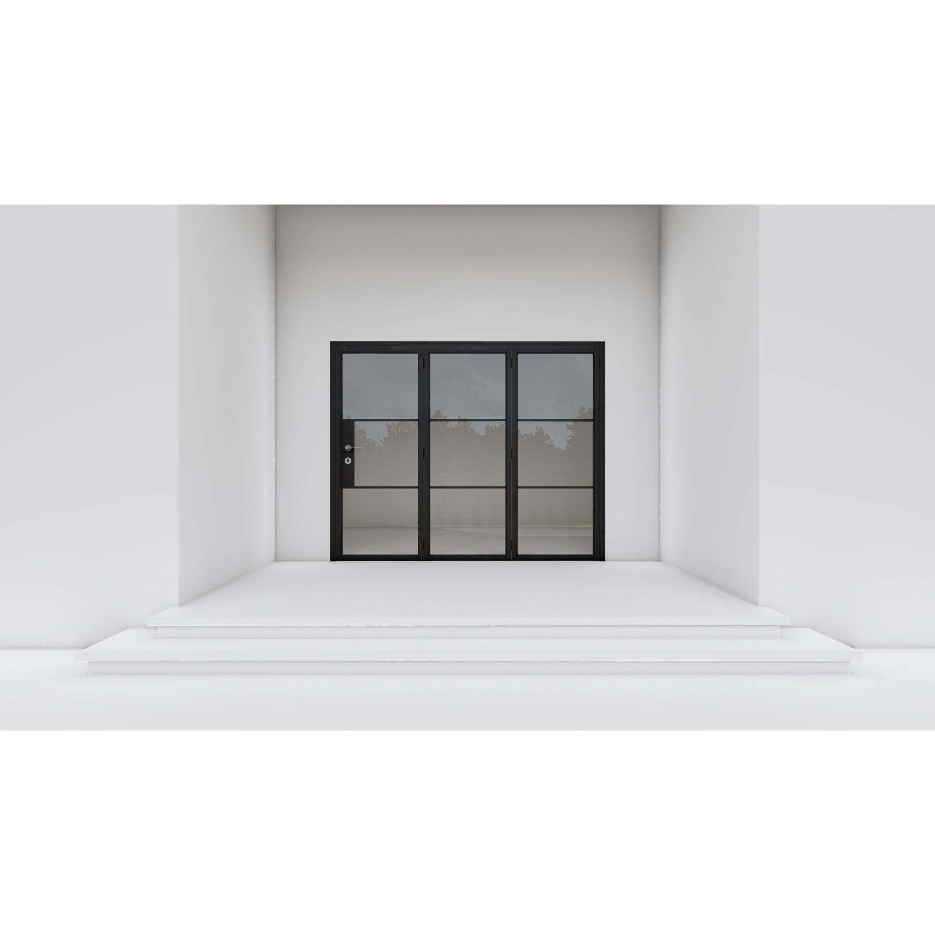 Pre-Order: Light 3 - 3 Panel | Steel Bi-Fold Doors (Ships 16-18 Weeks)