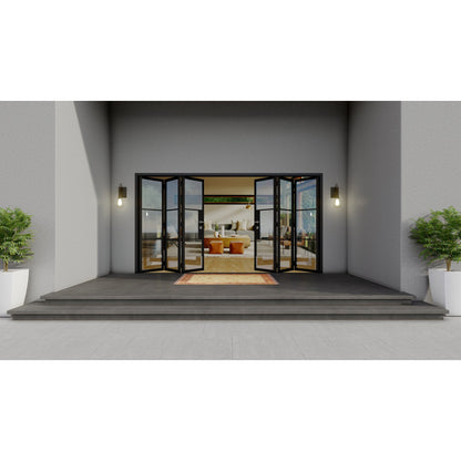 Pre-Order: Light 3 - 3+3 Panel | Steel Bi-Fold Doors (Ships 16-18 Weeks)