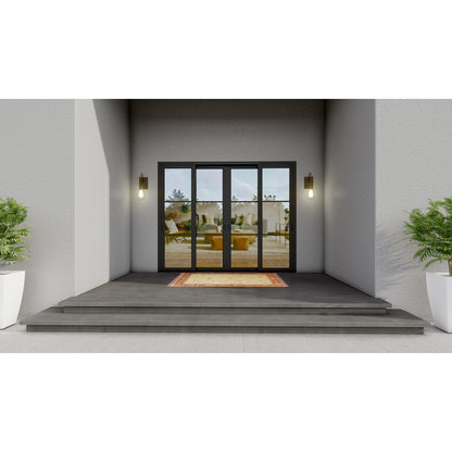 Pre-Order: Light 3 - 4 Panel (Fix - 2 Sliding - Fix) | | Steel Sliding Doors (Ships 16-18 Weeks)