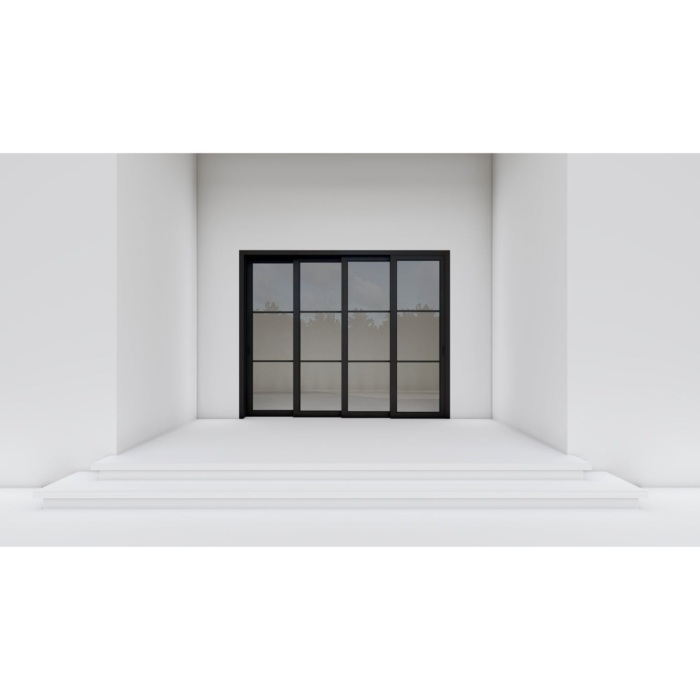 Pre-Order: Light 3 - 4 Panel | Steel Sliding Doors (Ships 16-18 Weeks)